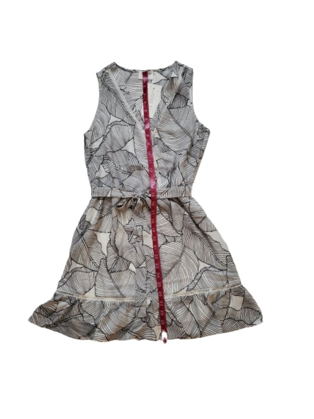 Sienna Sky Women's Leaf Print Surplice Ruffled Short Dress Size X-Small NWT - Picture 15 of 15